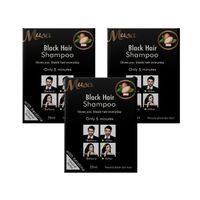 Shampoo Tinte Negro 1N con Keratina 25mlx10 en Sachets Musa 3 und