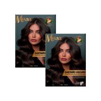 Shampoo Tinte Castaño Oscuro 2C 25mlx10 en Sachets Musa 2 und