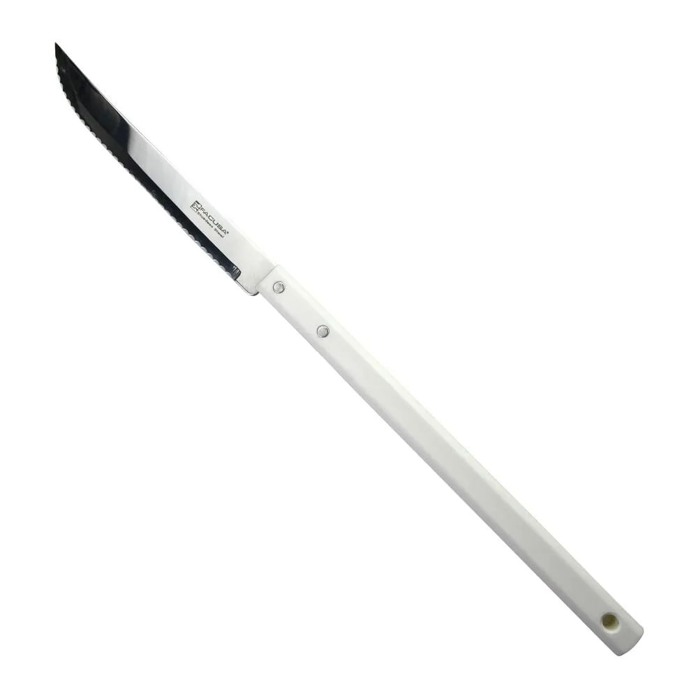 Cuchillo Parrillero Profesional de 53 cm con Mango Blanco – Línea Profesional Facusa 10059003
