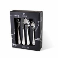 Set Cubiertos Smoke Marble x24 – Prácticos, Resistentes y Elegantes (JYA)