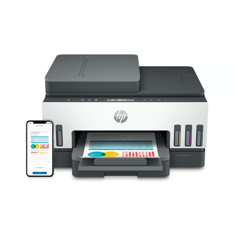 IMPRESORA MULTIFUNCIONAL HP SMART TANK 750 WIFI/BT/LAN