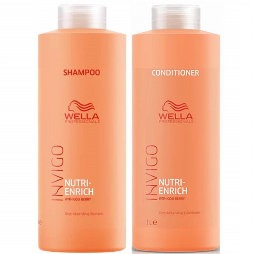 Shampoo 1000ml + Acondicionador 1000ml Wella Invigo Nutri Enrich
