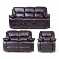 Juego De Sala Reclinable Davis 3-2-1 Cuerpo Marron