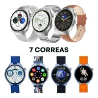 SMARTWATCH 4 PRO SUIT, PACK 7 EN 1, RELOJ + CORREAS PLATA