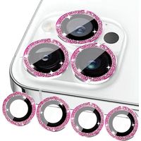 Micas de Camara Individuales Piedras Rosado para Iphone 12 Pro