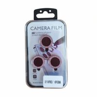 Micas de Camara Individuales Escarcha Rosado para Iphone 13 / 13 Pro Max