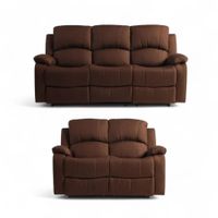 Juego De Sala Reclinable Pietro 3-2 Cuerpos Marron