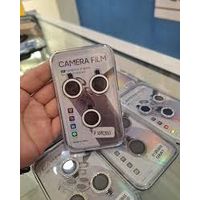 Micas de Camara Individuales Metal Plata para Iphone 15 Pro / 15 Pro Max