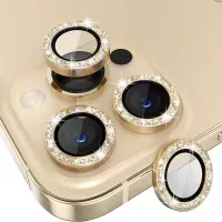 Micas de Camara Individuales Piedras Dorado para Iphone 12