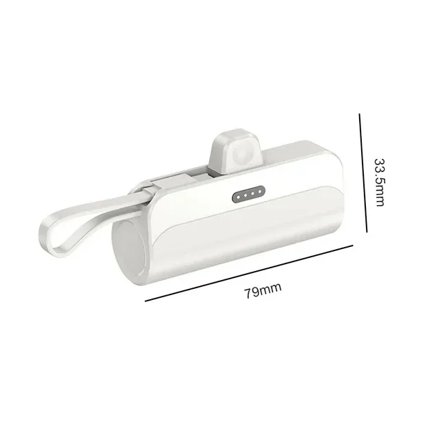 CARGADOR PORTÁTIL 5000mAh 20W Tipo C MODELO RPP-76 Blanco