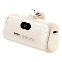 CARGADOR PORTÁTIL 5000 mAh TIPO IPHONE MODELO RPP-633 Blanco