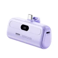 CARGADOR PORTÁTIL 5000 mAh TIPO C MODELO RPP-632 Morado