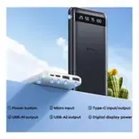CARGADOR PORTÁTIL ultra Slim 20000mAh 2.4A MODELO RPP-11 Negro