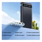 CARGADOR PORTÁTIL ultra Slim 20000mAh 2.4A MODELO RPP-11 Negro