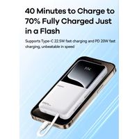 CARGADOR PORTÁTIL 10000mAh 20W+22.5W ULTRA SLIM MODELO RPP-679 Blanco