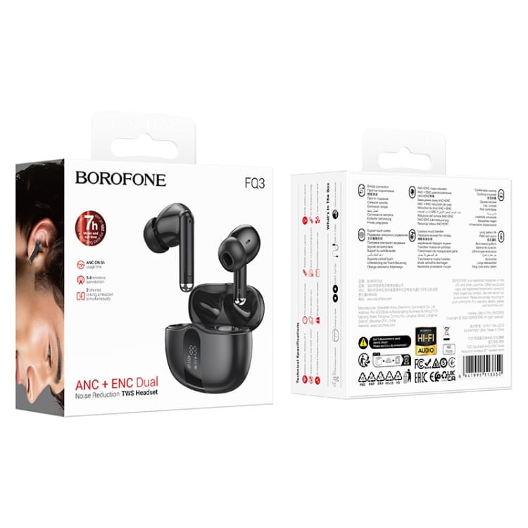 Audifonos FQ3 con cancelacion de ruido Borofone