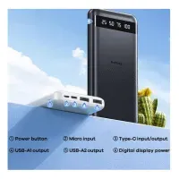 CARGADOR PORTÁTIL ultra Slim 10000mAh 2.4A MODELO RPP-10 Negro