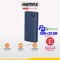 CARGADOR PORTÁTIL 20000mAh PD20W+QC22.5W MODELO RPP-292 Azul