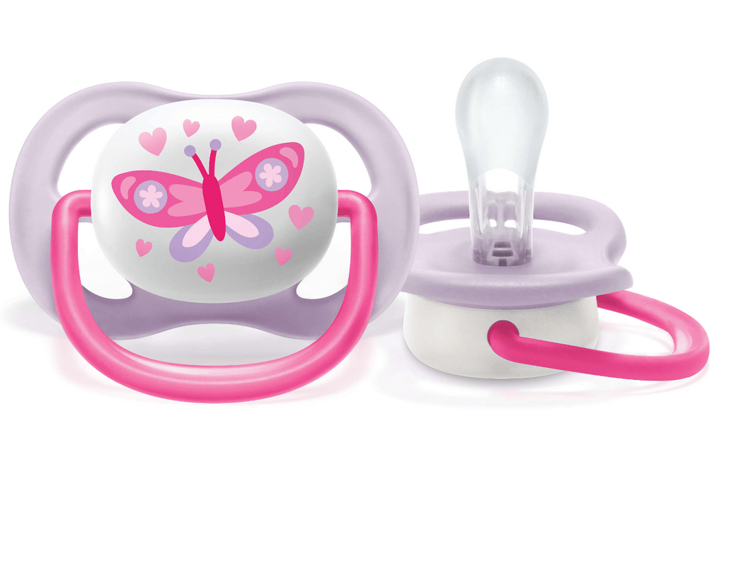 CHUPON AVENT 0 a 6 MESES ULTRA AIR PACK 1 UNI MARIPOSA - NIÑA
