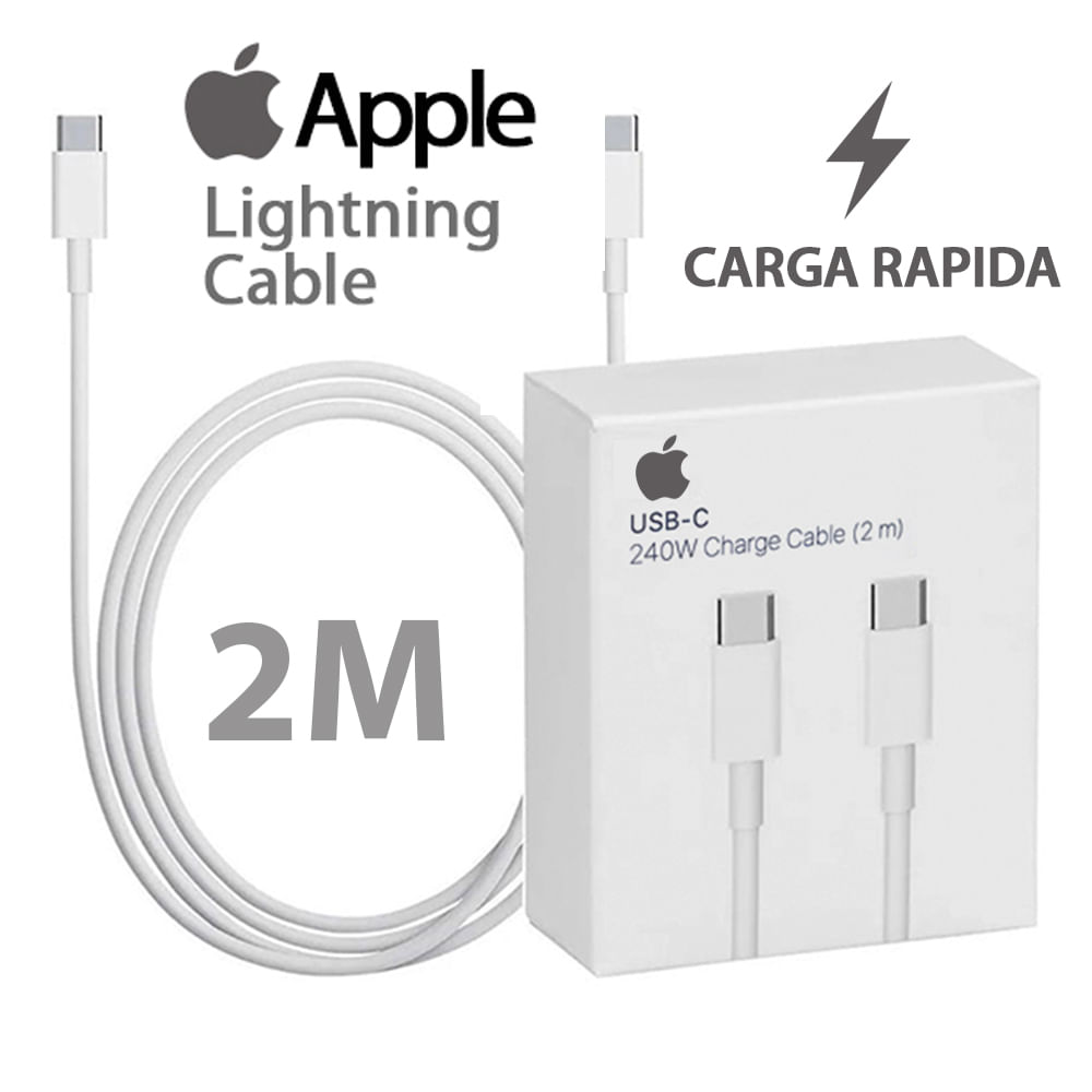 CABLE PARA IPHONE - 240 WATTS - TEJIDO - C a C