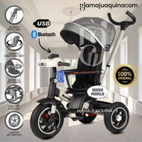 Triciclo Guiador para Niños «BUMER» Gris