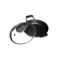 MINI OLLA CAZUELA DE HIERRO FUNDIDO VICTORIA 14 CM DE DIAMETRO CON TAPA