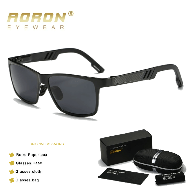 Lentes de sol Aoron - Sport - Polarizados UV400 - Negro