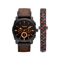 Reloj Fossil Set  + Pulsera Trenzada