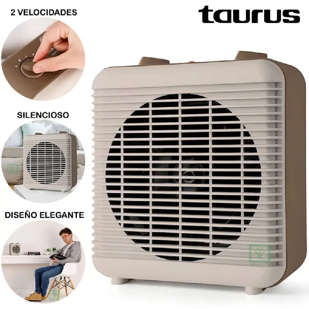 Calefactor Taurus S2000 con Termostato Regulable
