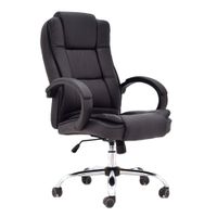 Silla De oficina Ergonómica Presidente Lexus Cuero Negro Ofideas