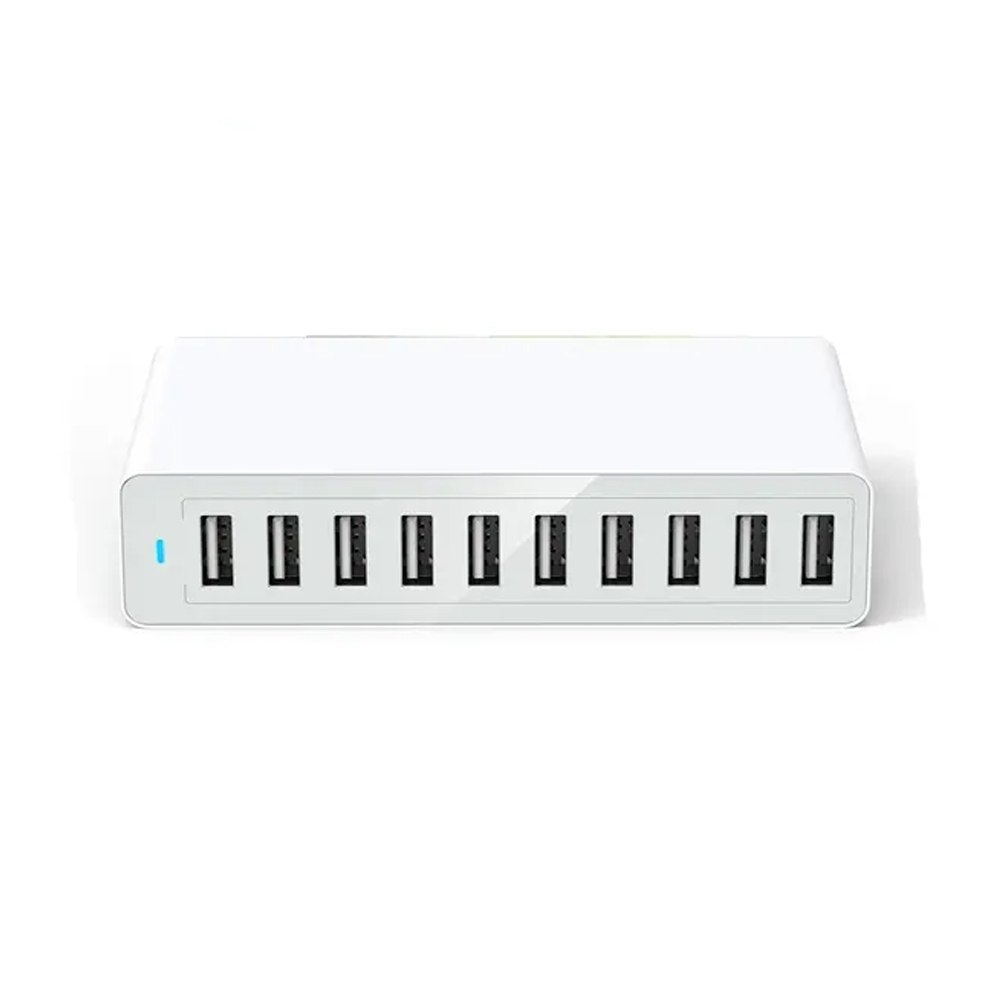 Cargador 10 Puertos Usb 60w Carga Rápida Xbx09l Usb 2.4a