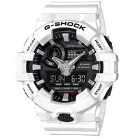 Reloj Casio G-Shock GA700-7A Digital Analogico Luz Led Acuático Blanco