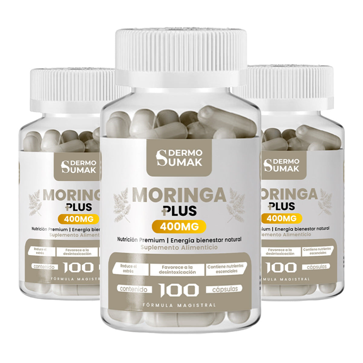 Moringa Plus 400mg - 100 Cap - Dermo Sumak 3 und