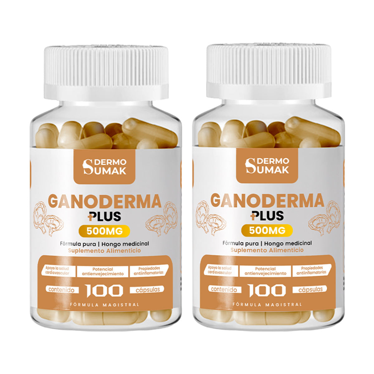 Ganoderma Plus 500mg -100 Cap - Dermo Sumak 2 und