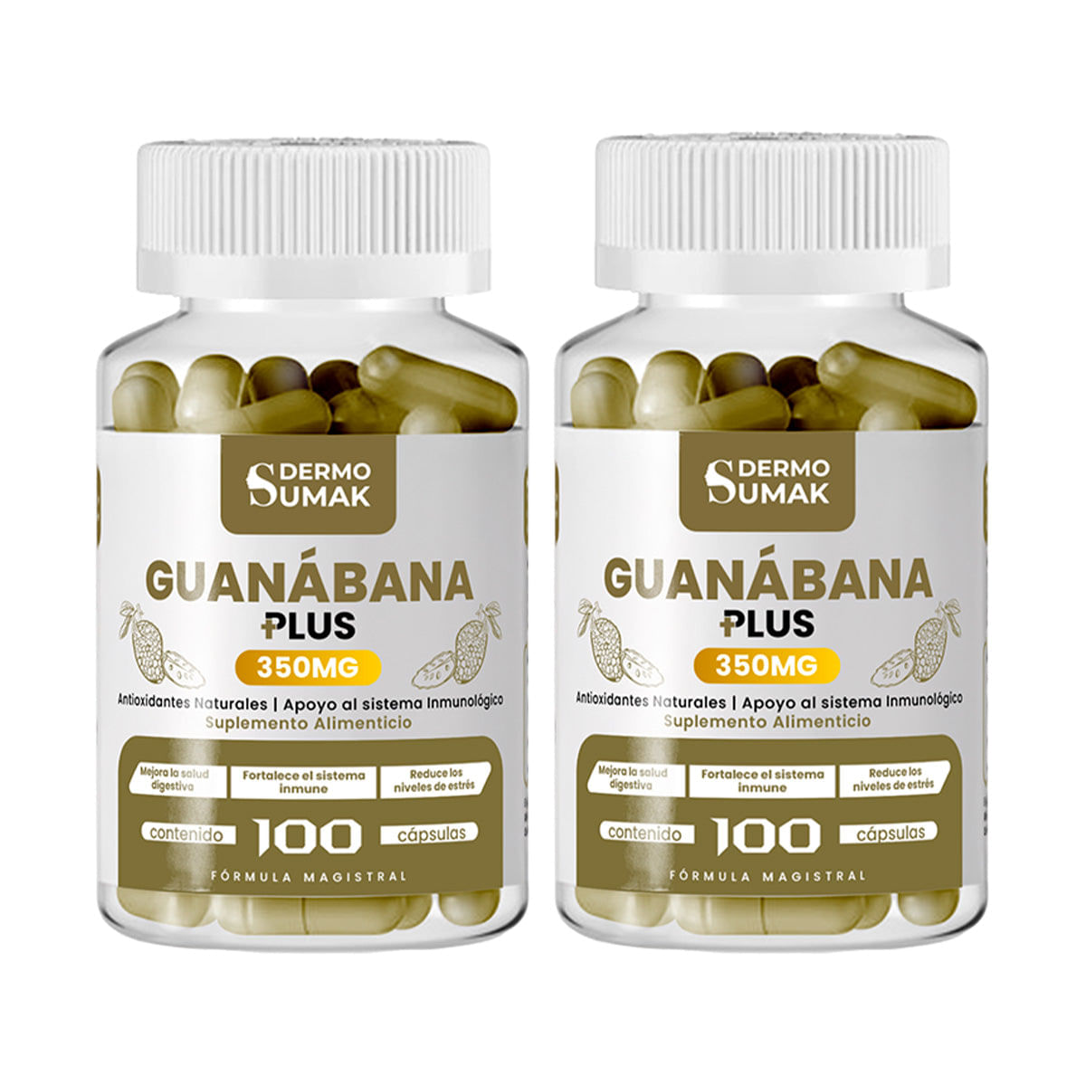 Guanabana Plus 350mg -100 Cap - Dermo Sumak 2 und