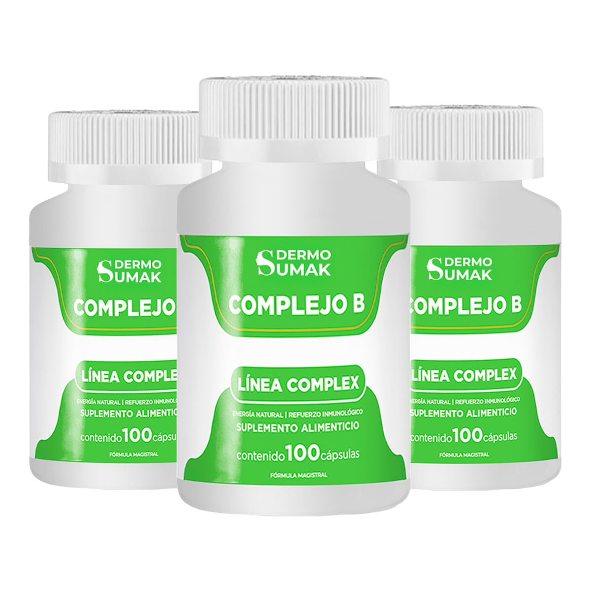 Complejo B Complex 300mg - 100 Cap - Dermo Sumak 3 und