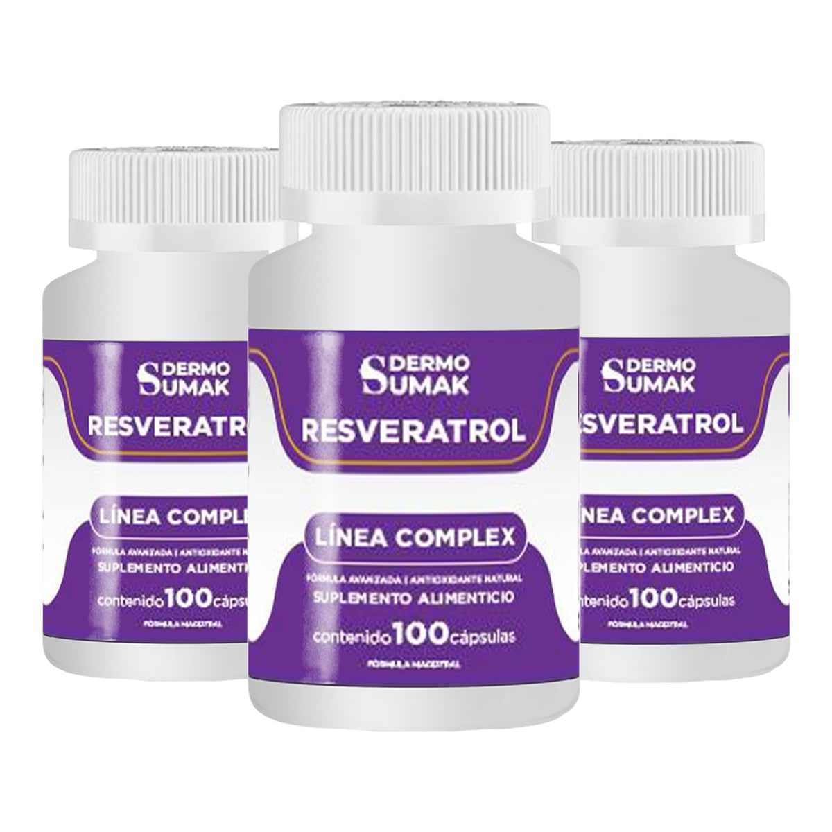 Resveratrol Complex - 400mg - 100 Cap - Dermo Sumak 3 und