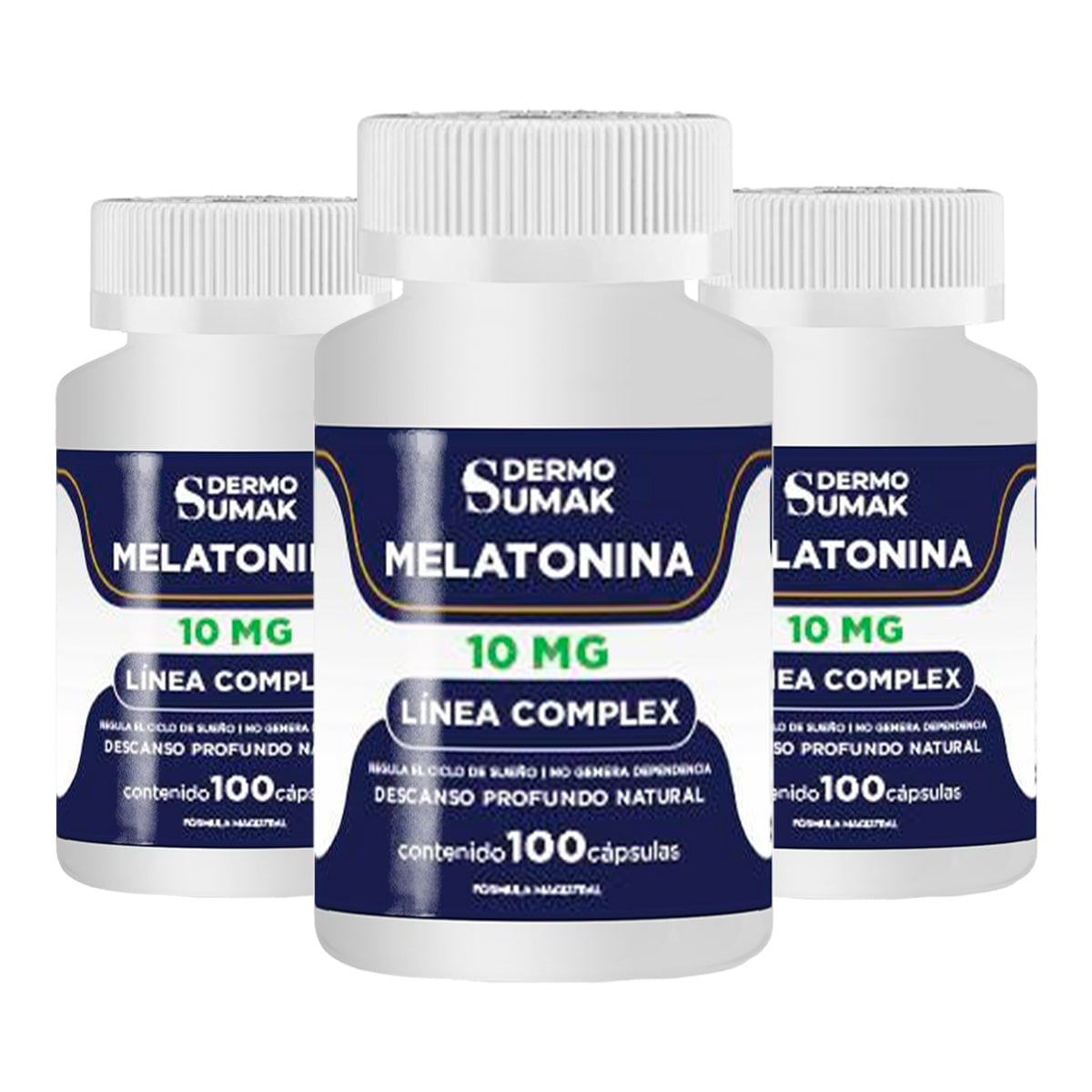 Melatonina Complex 10mg - 100 Cap - Dermo Sumak 3 und