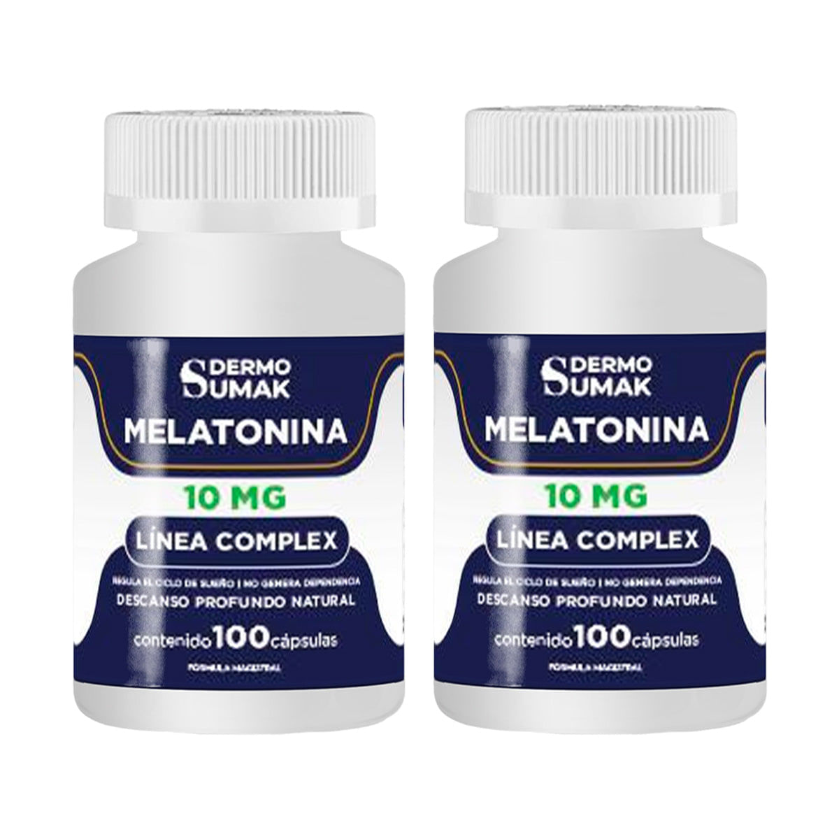 Melatonina Complex 10mg - 100 Cap - Dermo Sumak 2 und