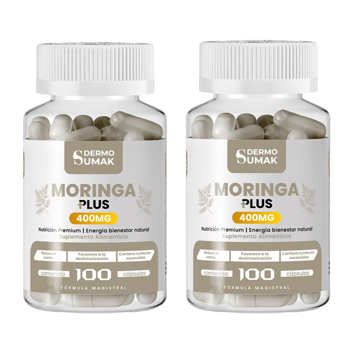 Moringa Plus 400mg - 100 Cap - Dermo Sumak 2 und