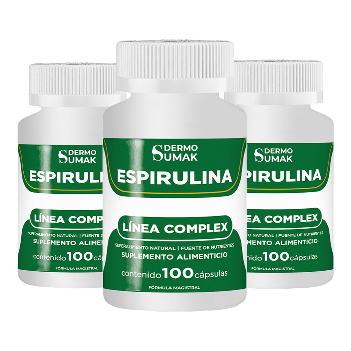 Espirulina Complex 400mg - 100 Cap - Dermo Sumak 3 und