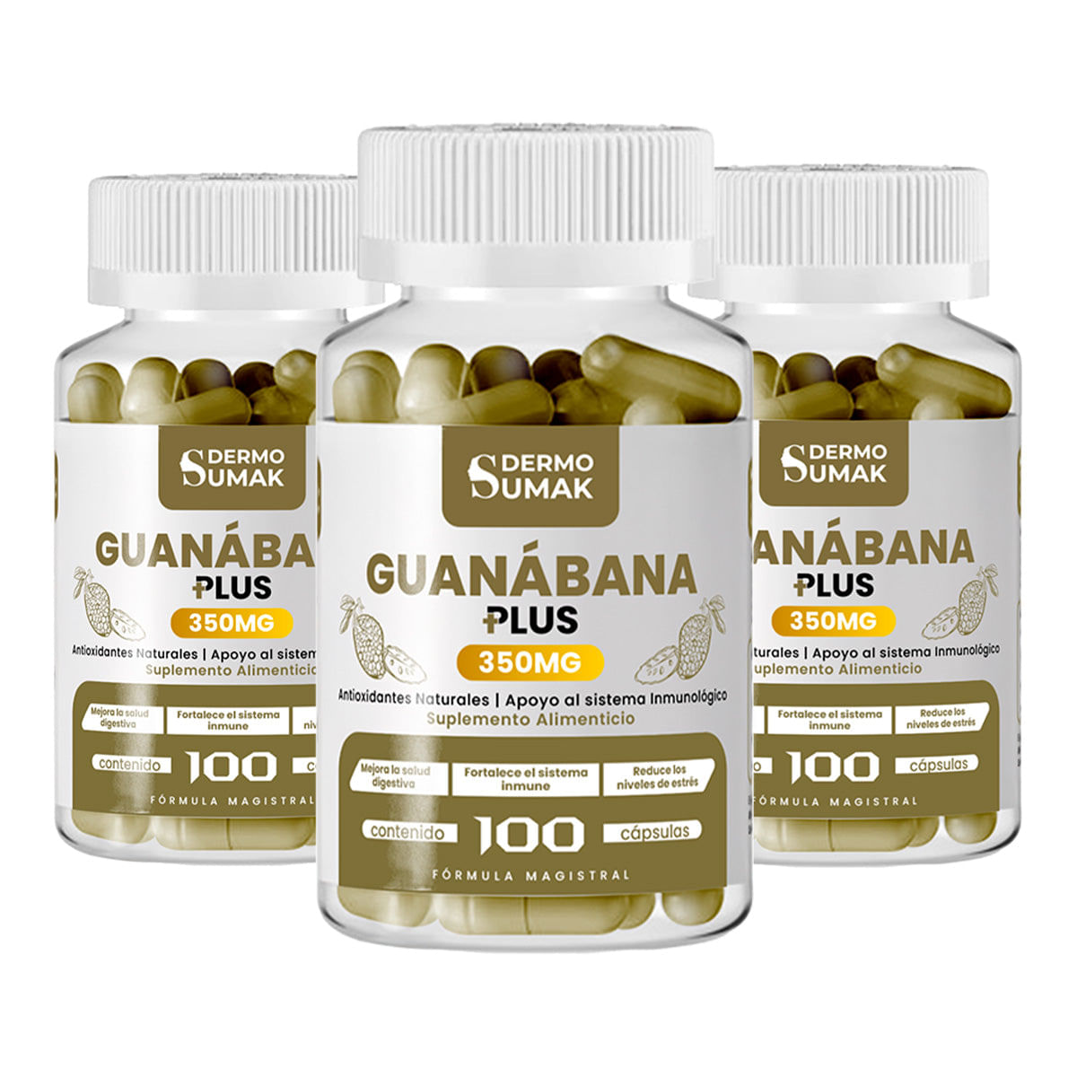 Guanabana Plus 350mg -100 Cap - Dermo Sumak 3 und