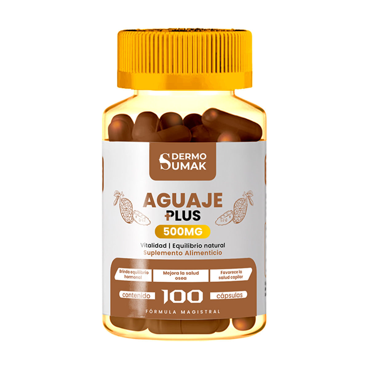 Aguaje Plus 100mg - 100 Cap - Dermo Sumak