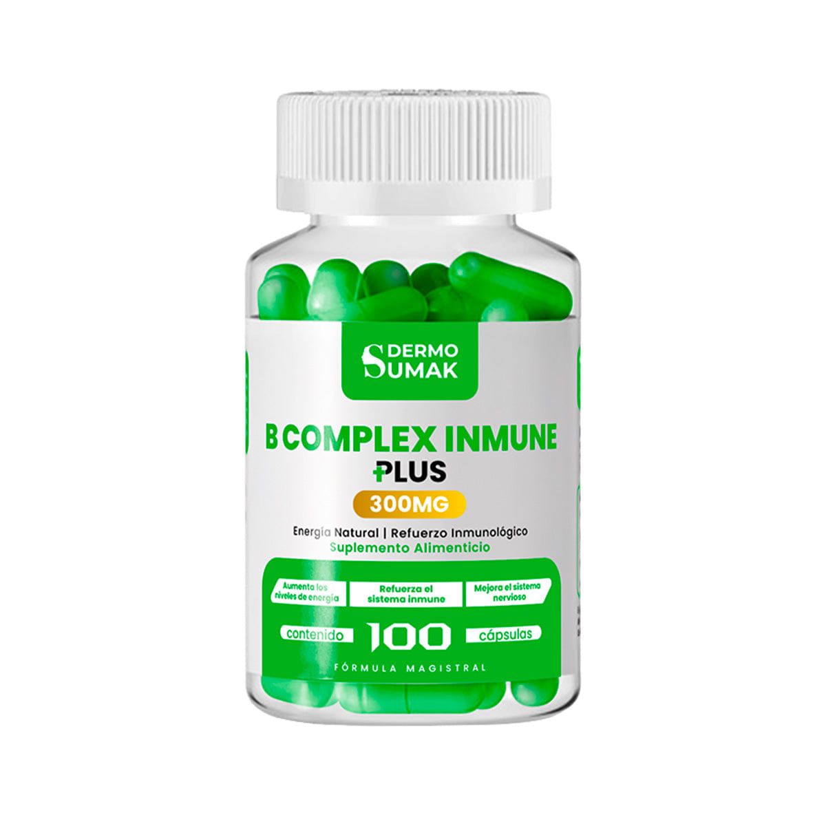 B Complex Inmnune 100mg - 100 Cap - Dermo Sumak