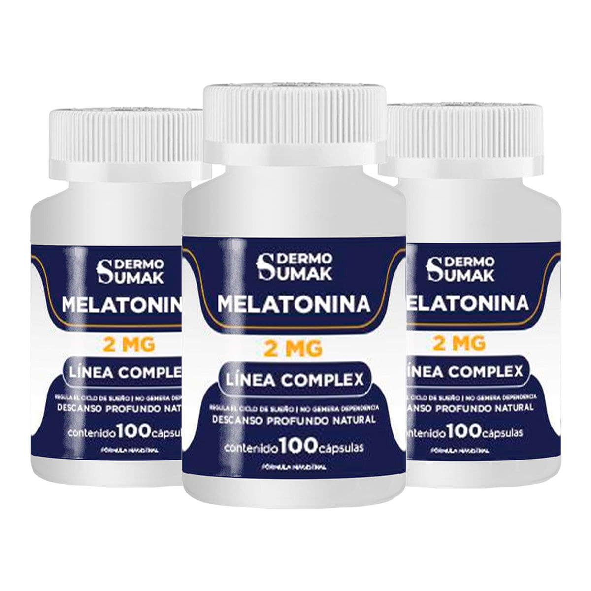 Melatonina Complex 2mg - 100 Cap - Dermo Sumak 3 und