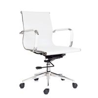 Silla de oficina Ergonómica Gerente Boss Color Blanco Ofideas