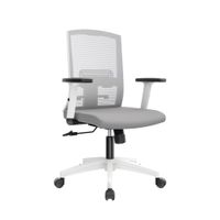 Silla De Oficina Giratoria Monk Gerente Gris Ofideas