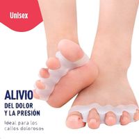 Par Separador Silicona Protector Del Dedos Pie Hallux Valgus