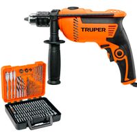 Taladro percutor 1/2 600W A7-2 + Set 100 pz JBPUN-100 Truper