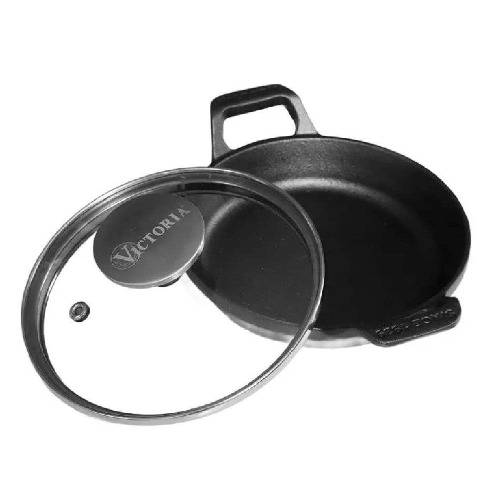 Mini Cazuela de Hierro con Tapa de Vidrio 14cm - 55148006